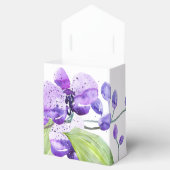 Monogram farbenfrohe Wasserfarbe Orchid-Design Geschenkschachtel (Geöffnet)