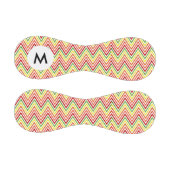 Monogram farbenfrohe Zigzag Zickzack Muster Baseball (Paneele)
