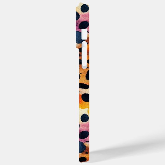 Monogram, farbig, moderne Leopardrucke Case-Mate iPhone Hülle (Rückseite / Links)