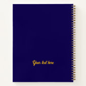 Monogram farbige blaugelbe Künstlerskizze Notizblock (Rückseite)