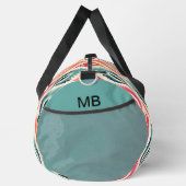 Monogram farbiges Tribal-Abstraktes Muster Duffle Bag (Rechts)