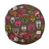 Monogram farbiges Uhdoodmuster Baseball (Vorderseite)