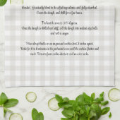 Monogram Farmhouse Rezept Keepake Buffalo Kariert Geschirrtuch (Gefaltet)