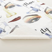 Monogram Feminine Chic Artistic Artistic Artwork Sherpadecke (3/4)