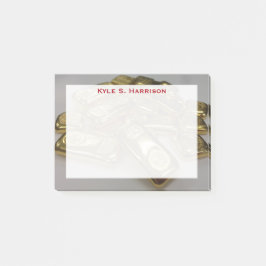 Monogram Feng Shui Gold Bullion Wohlstand Post-it Klebezettel