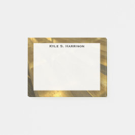 Monogram Feng Shui Gold Bullion Wohlstand Post-it Klebezettel