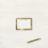 Monogram Feng Shui Gold Bullion Wohlstand Post-it Klebezettel (Auf Schreibtisch)