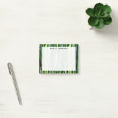 Monogram Feng Shui Green Bamboo Wealth Post-it Klebezettel (Büro)