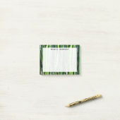 Monogram Feng Shui Green Bamboo Wealth Post-it Klebezettel (Auf Schreibtisch)