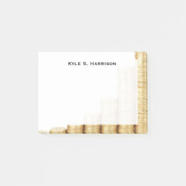 Monogram Feng Shui Zunehmende Gold Coins Post-it Klebezettel
