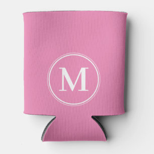 Monogram Feste Rosa-Farbe Dosenkühler