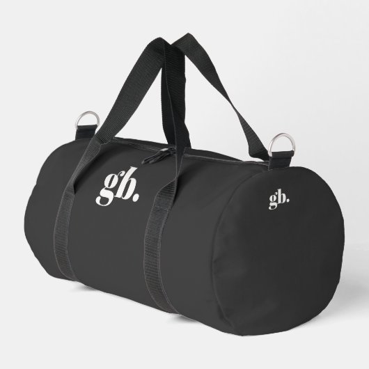 Monogram Fett Vintage Schwarz Duffle Bag (Linke Seite)