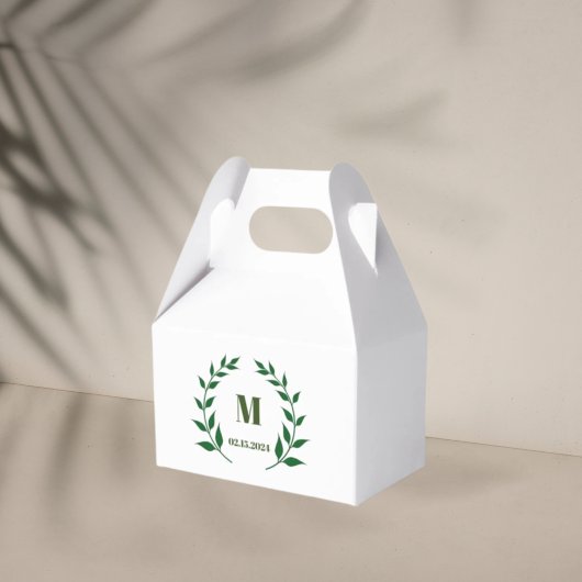 Monogram Fevor Box grüner Kranz Geschenkschachtel