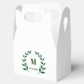 Monogram Fevor Box grüner Kranz Geschenkschachtel (Geöffnet)