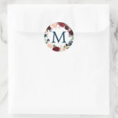 Monogram Fevor Stickers Navy Burgundy (Tasche)