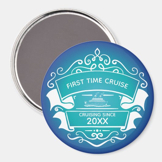 Monogram First Time Cruise Cabin Door Magnet (Vorderseite/Rückseite)