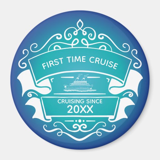Monogram First Time Cruise Cabin Door Magnet (Vorne)