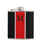 Monogram Flask Trauzeuge-Geschenk Flachmann (Vorderseite)