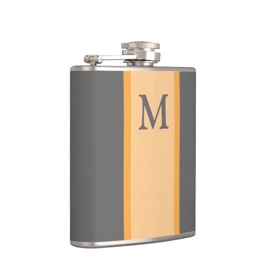 Monogram Flask Trauzeuge-Geschenk Flachmann (Rechts)