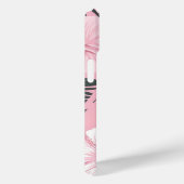 Monogram-Fleecedecke aus tropischem Hibiskus Case-Mate iPhone Hülle (Rückseite / Rechts)