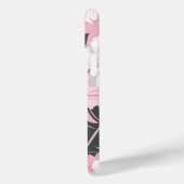 Monogram-Fleecedecke aus tropischem Hibiskus Case-Mate iPhone Hülle (Rückseite / Links)