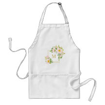 Monogram Floral Chic Pastel Niedliche Rose Bouquet