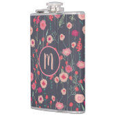 Monogram Floral Dark Flachmann (Links)