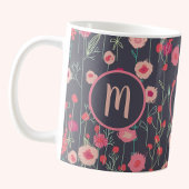 Monogram Floral Dark Kaffeetasse