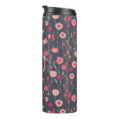 Monogram Floral Dark Thermosbecher (Nach rechts gedreht)