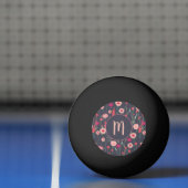 Monogram Floral Dark Tischtennisball (Netto)