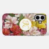 Monogram Floral Design Maßgeschneiderte iPhone Cas Case-Mate iPhone Hülle (Rückseite (Horizontal))