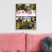 Monogram Floral Family and Mother Foto Collage Leinwanddruck (Insitu (Wohnzimmer))