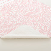 Monogram Floral Foliage William Morris Pink Sherpadecke (3/4)