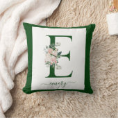 Monogram Floral Letter C Kissen (Decke)