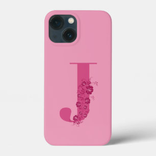 Monogram Floral Letter J iPhone Case