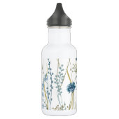Monogram Floral Light Blue Edelstahlflasche (Links)