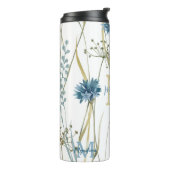 Monogram Floral Light Blue Thermosbecher (Nach links gedreht)