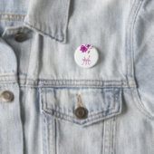Monogram Floral Magenta Button (Beispiel)