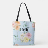 Monogram Floral Pattern Tasche (Rückseite)