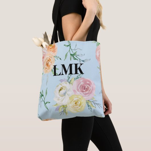 Monogram Floral Pattern Tasche (Von Nahem)