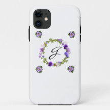 Monogram Floral Phone Case