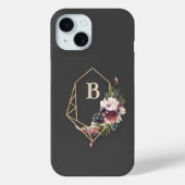 Monogram Floral Phone Case (Rückseite)
