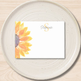 Monogram Floral Post-it Klebezettel