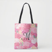 Monogram Floral Print Toag Tasche (Vorderseite)