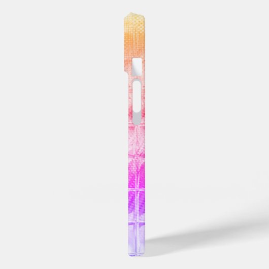 Monogram Floral Square Windows Aquarellfarbenpuren Case-Mate iPhone Hülle (Rückseite / Links)