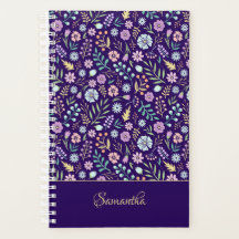 Monogram Floral Whimsical Boho Musterplaner