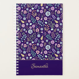 Monogram Floral Whimsical Boho Musterplaner Planer