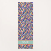 Monogram Floral Yoga Mat - Custom Initial Mat Yogamatte (Vorderseite)