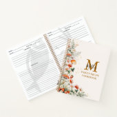 Monogram Forest Mushroom Floral Family Rezept Buch (Innenseite)