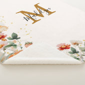 Monogram Forest Mushrooms Blume Floral botanisch Sherpadecke (3/4)